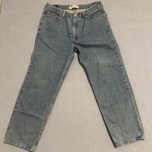 Levi's 550 Relaxed Fit Jeans Straight Leg Denim Stretch Blue Mens Size 36 x 30